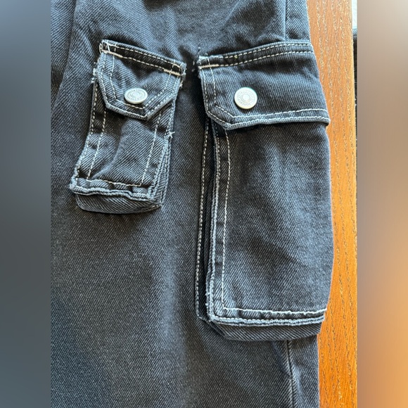 Black jeans - slim leg, mid rise, cotton - Picture 4 of 7